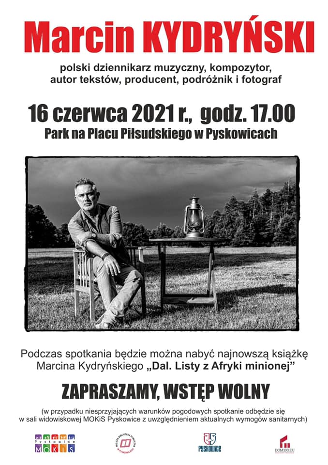 Marcin Kydryński 16 czerwca o godzinie 17 - Park na Placu Piłsudskiego w Pyskowicach