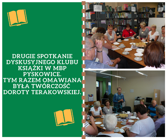 Drugie spotkanie dyskusyjnego klubu książki w MBP Pyskowice