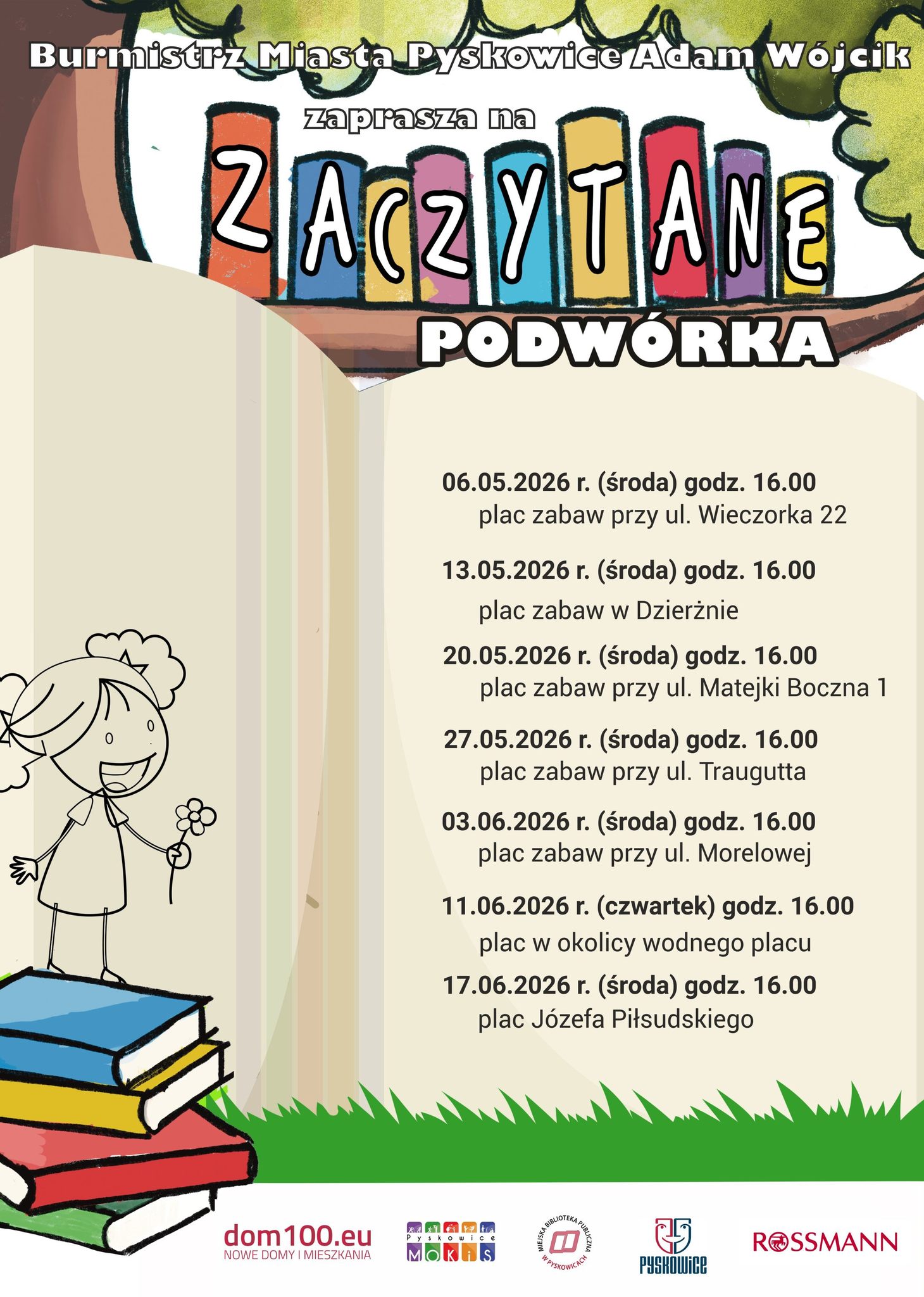Zaczytne podwórka plakat
