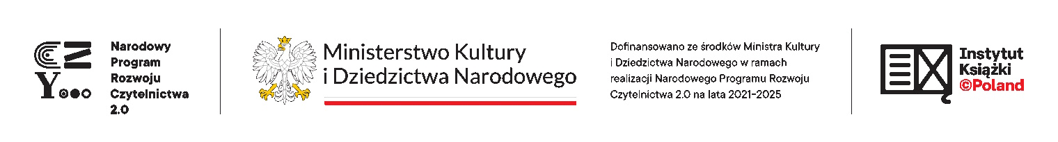 Loga NPRC 2.0 i MKiDN oraz Instytutu książki